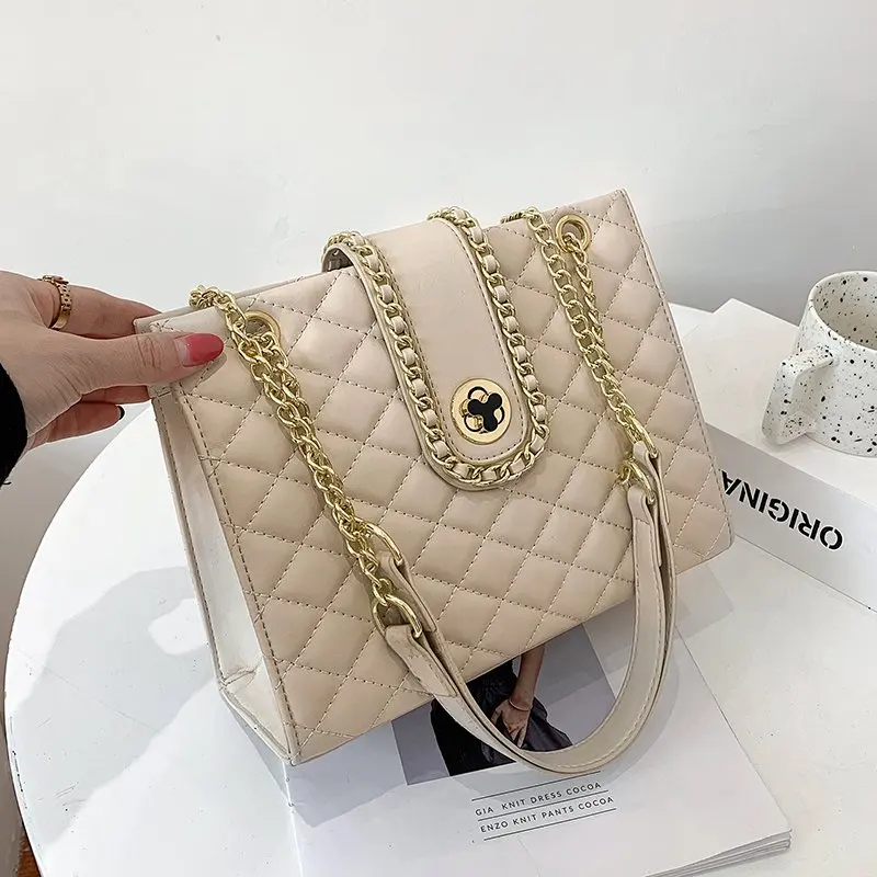 

Elegant Female Square Tote bag 2021 Fashion New High quality PU Leather Women's Designer Handbag Travel Shoulder Messenger Bag