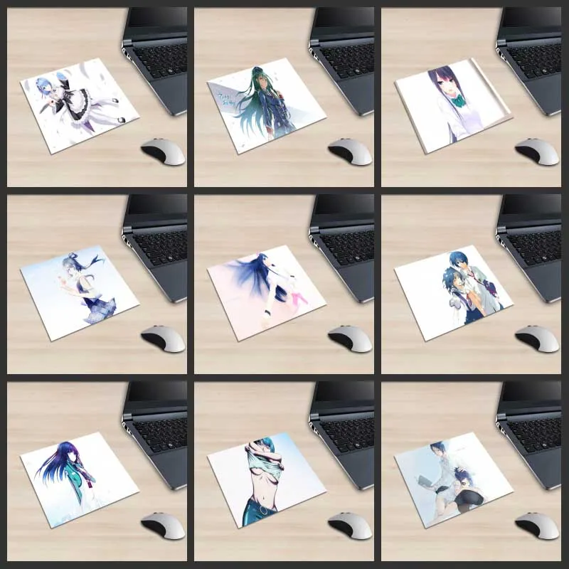 Популярный аниме квадратный игровой коврик для мыши XGZ мультяшный милый девочек