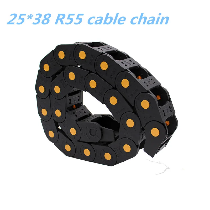 Хорошее качество 25*38 R55 CNC пластиковые кабельные цепи для кабеля буксировочная линия для ЧПУ фрезерные станки 1 метр открытый ЧПУ