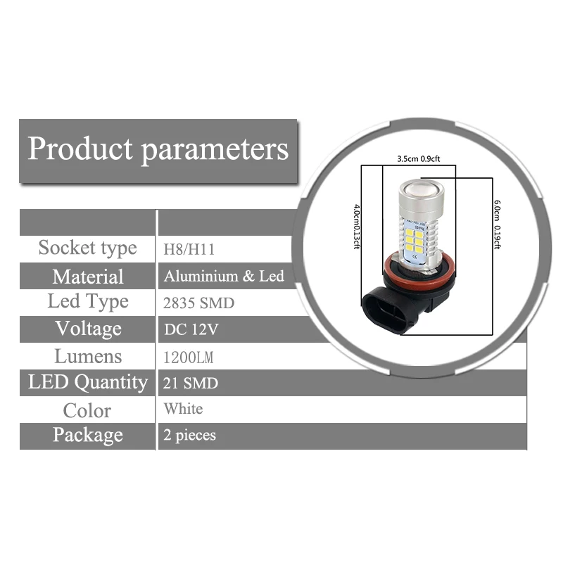 2X H11 H8 Car Fog Lamp Driving Light Bulbs No Error For BMW E63 E64 E90 E91 E92 E93 328i 328xi X5 E53 E70 E46 325i 330i X3 E83 | Автомобили