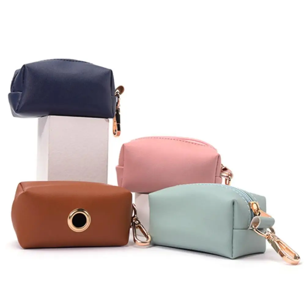 

PU Pet Garbage Bag Hanging Bag Keychain Garbage Bag Waterproof Wear-resistant Picker Package pet supplies dropshipping