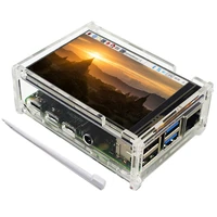 3 5 inch contact display screen acrylic shell with contact pen 320x480 resolution for raspberry pi 4b3b