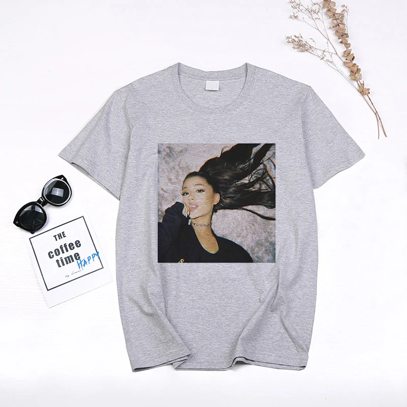 2020 футболка Ariana Grande женская одежда в стиле унисекс модные топы с коротким рукавом