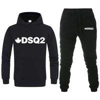 dsq2 d2 letter print hoodie sweatshirt menwomen tracksuitsweatpant set hip hop streetwear hoodies 2020 winter hooded pullover