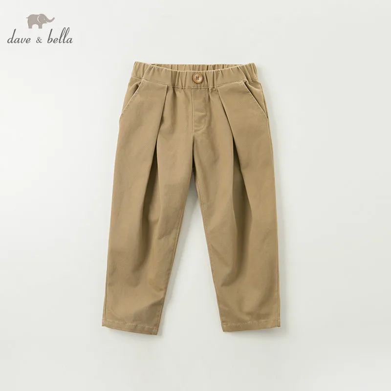

DBK10705 dave bella/осенние детские повседневные штаны для девочек длинные штаны брюки для малышей