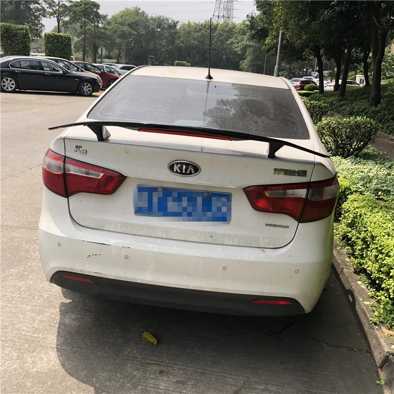 Спойлер для KIA K2 2006-2018 высококачественный спойлер Rio TF из ABS материала заднее крыло
