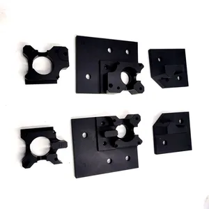 funssor v core3 3d printer aluminum alloy xy motor cage topbottom rightleft kit black anodized xy motor cage bottom right free global shipping