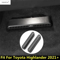 car seat bottom ac air outlet duct vent anti blocking plastic protective cover kit trim accessories for toyota highlander 2021