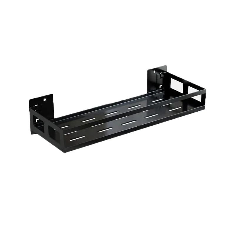 

50 см кухонное пространство из нержавеющей стали без перфорации Современный Простой настенный стеллаж для хранения приправ