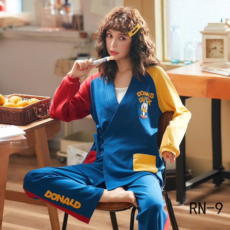 Kimono Suit Cotton 2020 Spring Pajamas Set for Pregnant Fashion Women Nursing Autumn Full Maternity Long Sleeve Homewear | Мать и ребенок