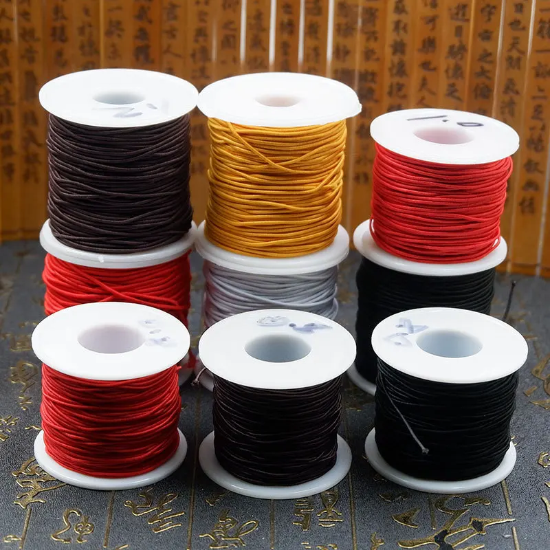 50M/Roll 0.8/1/1.2/1.5mm Strong Elastic Beading Cord Bracelets Stretch Thread String for Jewelry Making DIY Necklace Cords Line