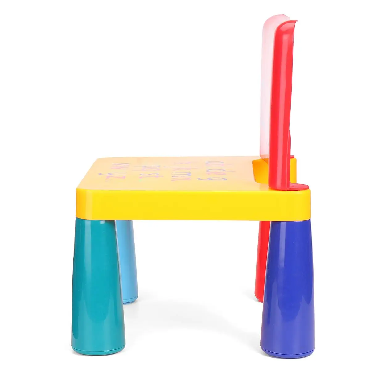 

Plastic Kids Chair Table Set Play Study Desk Colorful Children Activity Writing Folding Furniture Set Children Student Furniture