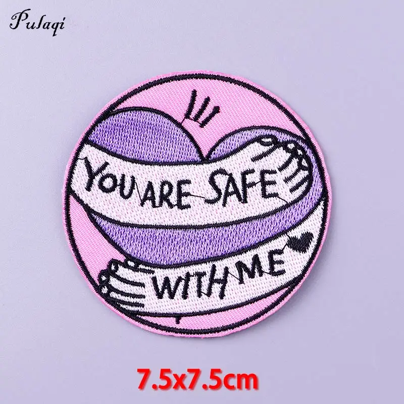 Heart Gay Patch Iron On Patches For Clothing Letter Sticker Cartoon Clothes DIY Thermoadhesive Jacket Badge | Дом и сад
