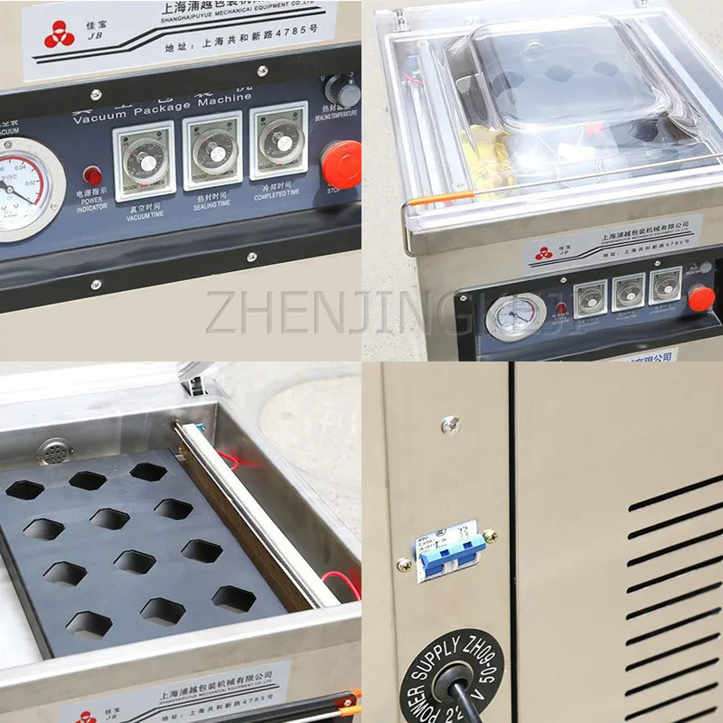 

Single Chamber Vacuum Machine 220V/800W Food Packaging Equipment Tools Automatic Vacuum Sealing Double Warehouse Operation