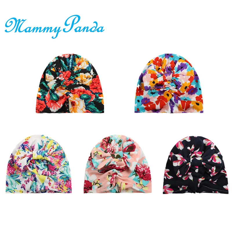 Детская шапка с узлом бабочкой в стиле бохо для фотосъемки Осень зима|Шапки и