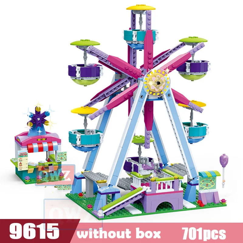 

New Friends Series Building Blocks Amusement Park Wheel Giant House Model Bricks Playgame Toys for Kids Toy Toys