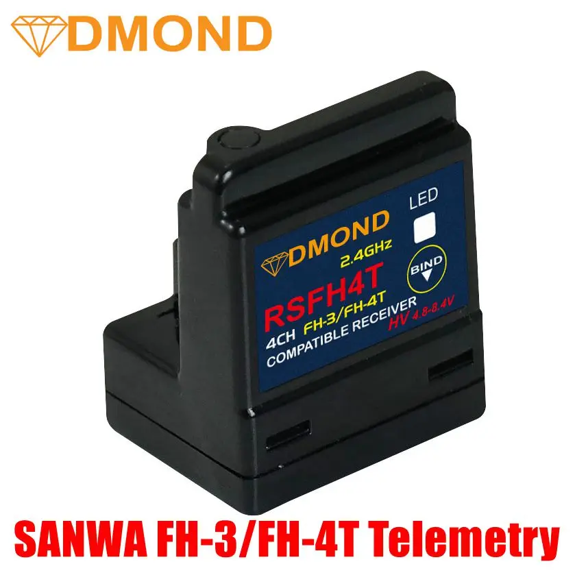 DMOND RSFH4T RSA04 4CH Sanwa ARX 482R телеметрии полупроводниковое реле приемник FH 3/FH 4T