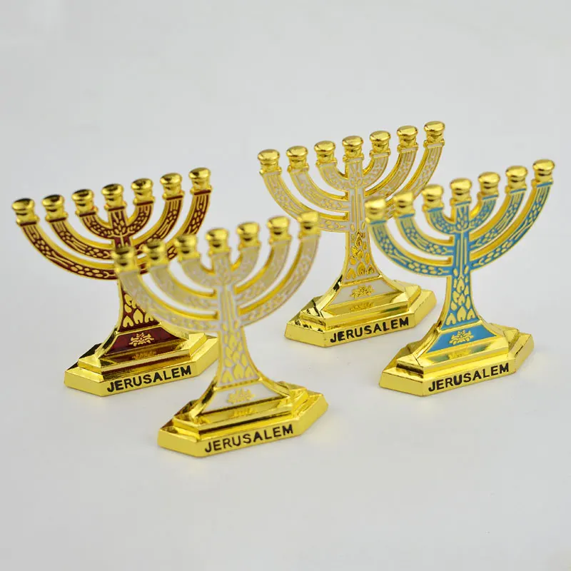 Миниатюрный подсвечник в виде еврейского ислама Ханука Менора 7 веток из