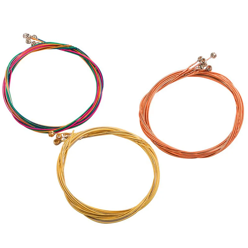 Струны для акустической гитары 6 шт./компл. стабильные аксессуары прочный звук