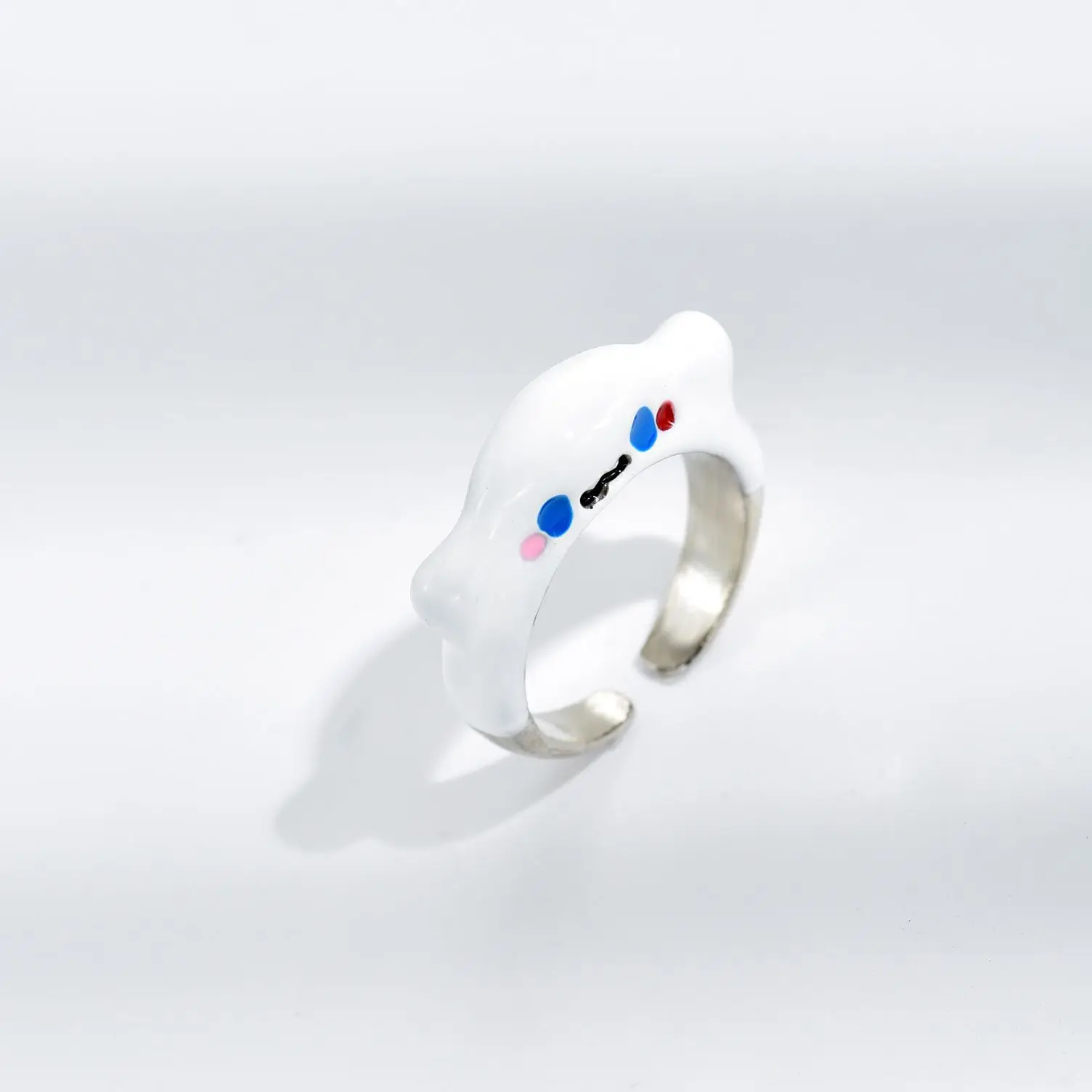 Каваи Дешевая Цена 2021 Новая Бантовая Кошка Cinnamoroll Картинка Sanrios Милый Открывающийся Регулируемое Креативное Кольцо Подарки для Пар