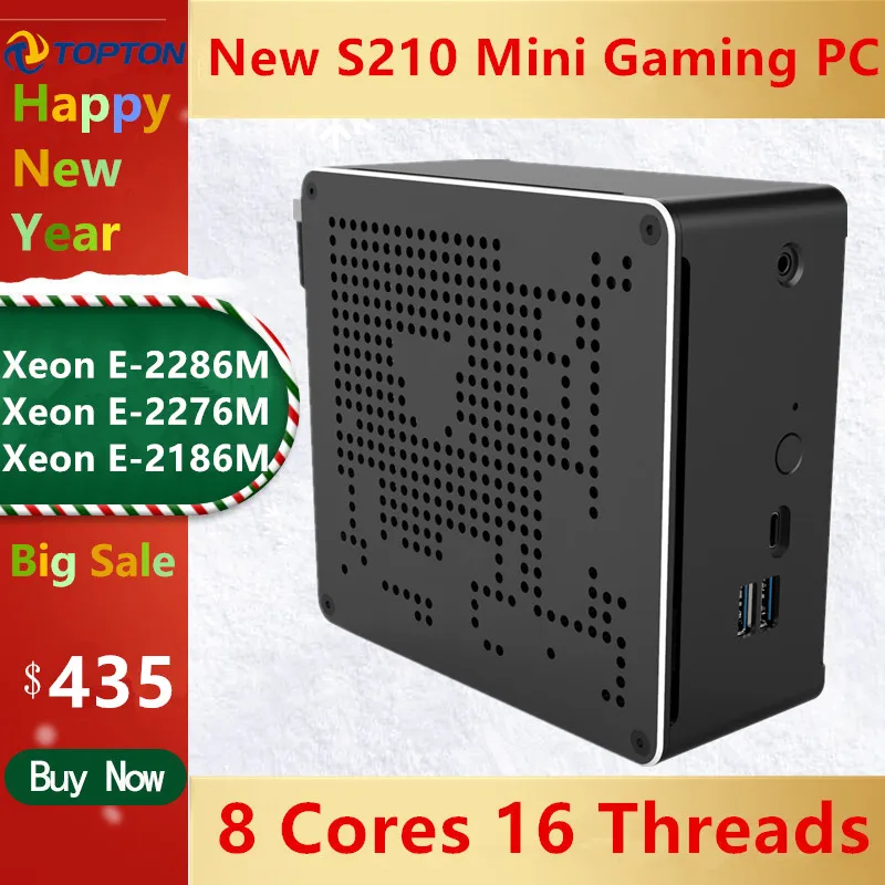 Новинка 2020 мини ПК 9 го поколения Intel Xeon E 2286M 2276M 2 * Lans DDR4 64 Гб M.2 NVME игровой компьютер