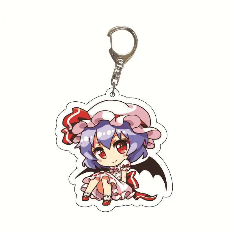 Game Touhou Project Cosplay Keychain Badge Accessories Key Chain Cartoon Pendant Christmas Gifts | Chains