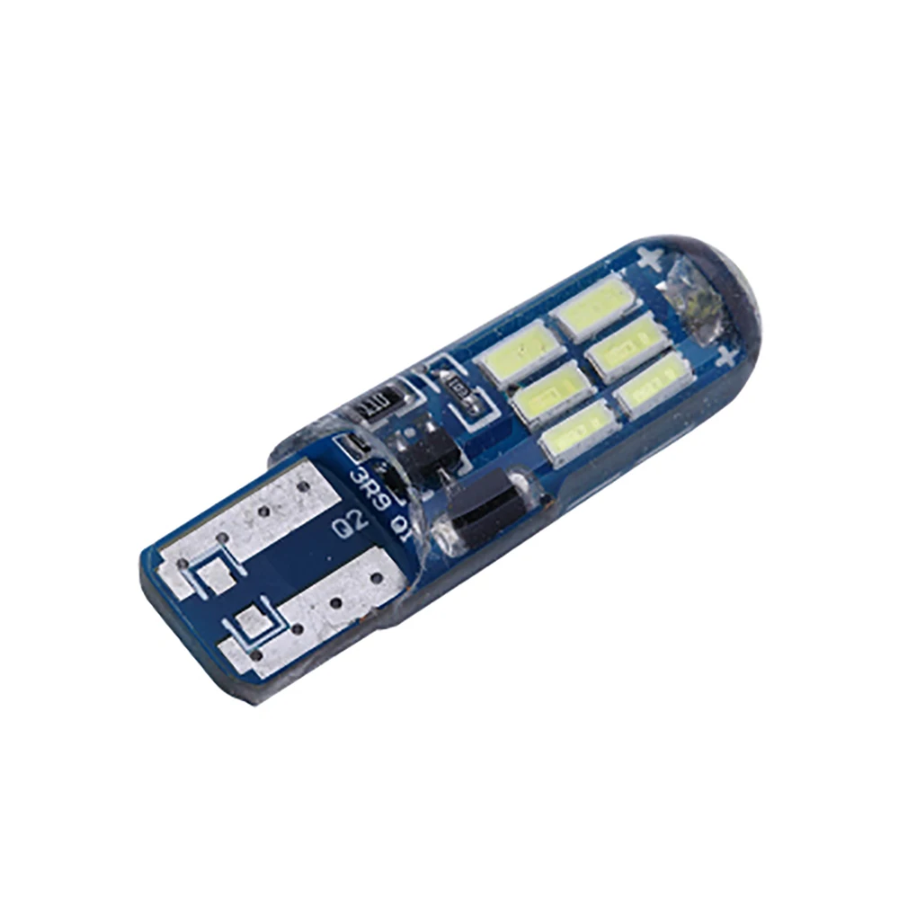 

2PCS T10 4014 15SMD High Bright 1200Lm 3030 SMD LED Car Backup Reserve Lights Bulb Tail Xenon T10 Silicone Wide Lamp