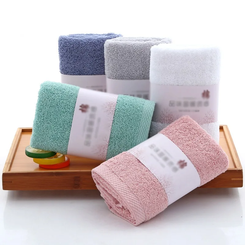 

ZL Pure Cotton Thick Absorbent Towel Face Towel Pure Cotton Towel Plain Towel