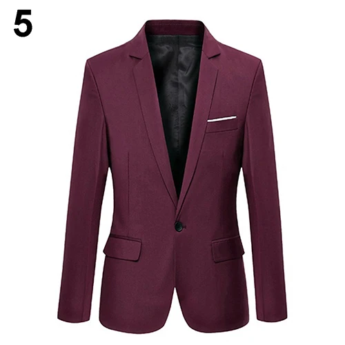 

vestidos de novia 2020 1pc Men's Fashion Solid Color Business Suit Males Casual Slim Thin Blazer for Business Suit Plus Size 5XL