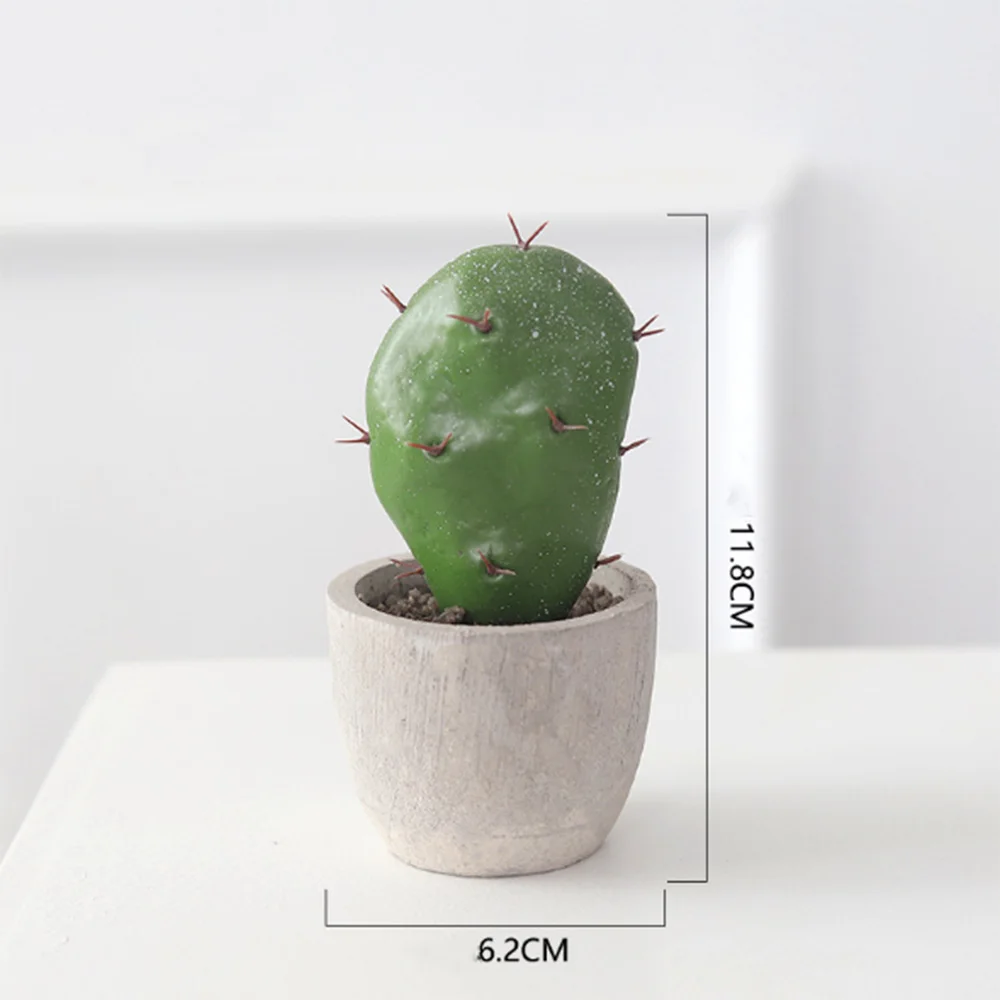 

Simulation Cactus Potted Plant Cute Fake Cactus Home Garden Decoration Farmhouse Office Desktop Decoration