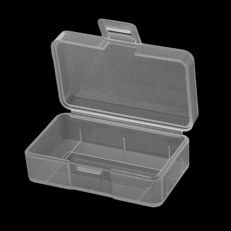 

Mini Transparent Case Holder Storage Box For 1x 9V Battery Or 2x AA Batteries 203B