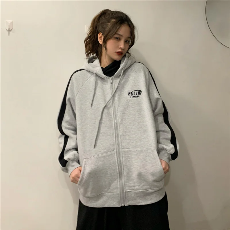 

Fleece-Lined Large Hoody Zipper Coat Rac