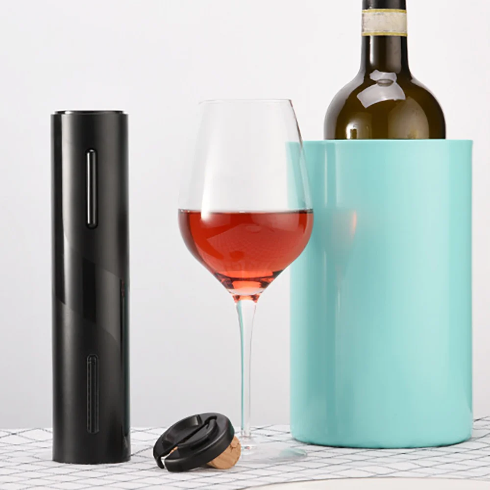 

Electric Wine Opener Rechargeable Automatic Corkscrew Wine Bottle Opener With Foil Cutter USB Charging Cable Suit For Home