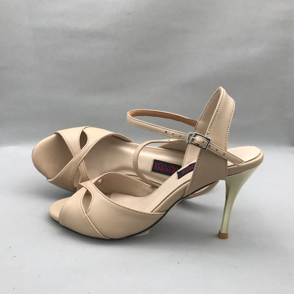 Пикантные туфли для фламенко Обувь танцев Аргентина танго Туфли pratice MST6295BSKBL кожи