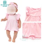 Куклы одежда для 43 см игрушка новорожденный кукла фиолетовый плюш ползать цельный детская одежда