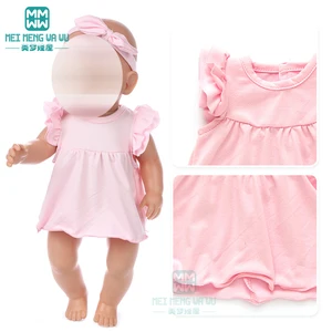 Куклы одежда для 43 см игрушка новорожденный кукла фиолетовый плюш ползать цельный детская одежда