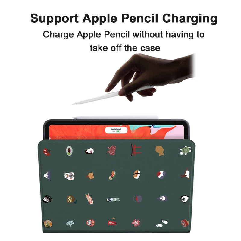 Чехол для iPad Pro 2020 Apple 11 12 9 дюйма складной чехол накладка с карандашом планшета