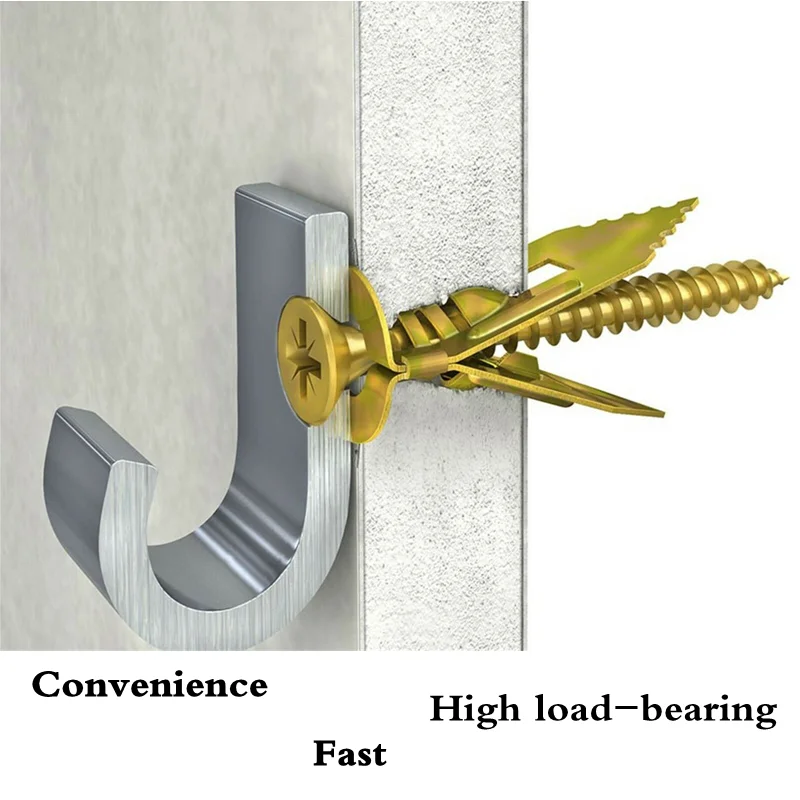 100 набор гипсокартонных якорей с винтами домашний самосверлильный молоток для