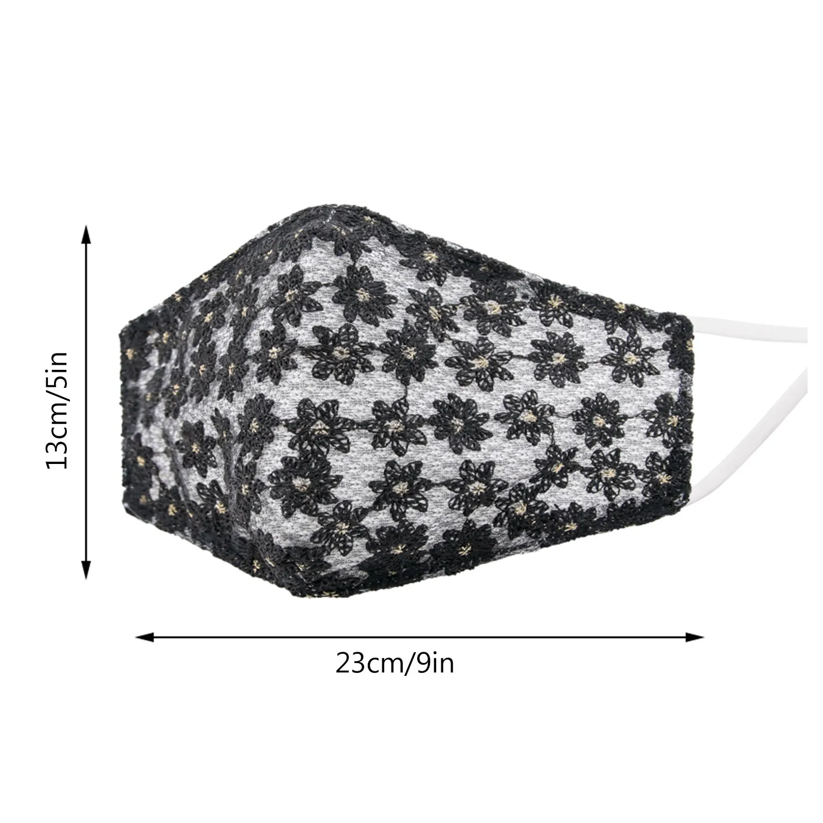 

Headband 1PC Adult Women Washable Lace Flower Adjustable Cotton Breathable Face Mask mscara masque Mascarillas