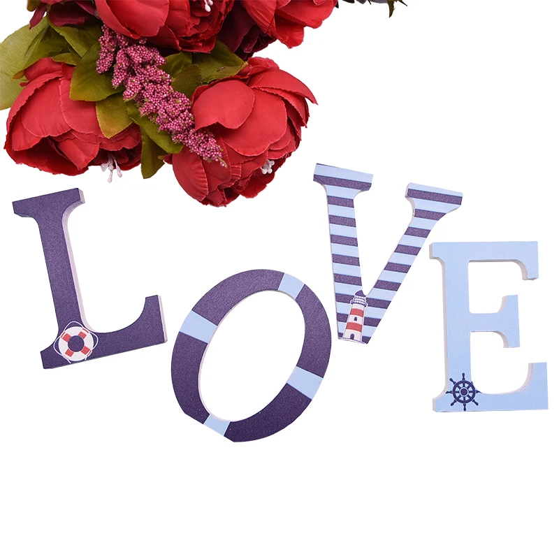 3d-алфавит буквы украшение для дома сделай сам Морская Лодка темативечерние