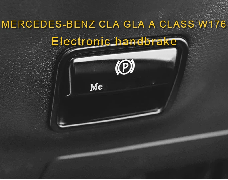 Carманго для Mercedes Benz A Class GLA CLA W176 Авто Электронная Кнопка Ручного Тормоза рамка накладка наклейка интерьерные аксессуары