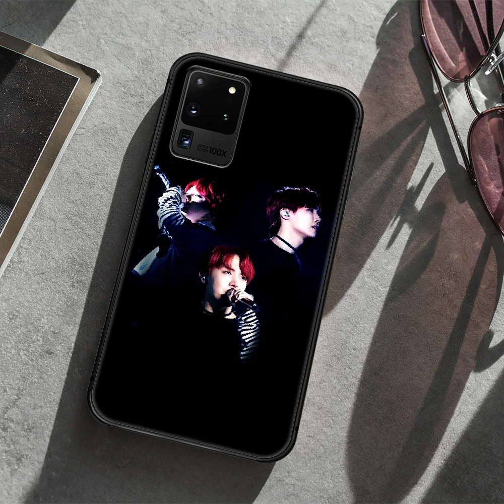

Bangtan Boys J-Hope Phone Case Cover Hull For Samsung Galaxy S 7 8 9 10 e 20 FE edge uitra plus Note 9 10 20 black Coque Tpu