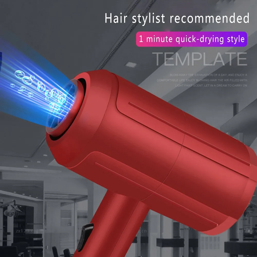 Постоянная температура горячий и воздушный вентилятор сетка Красный фен для