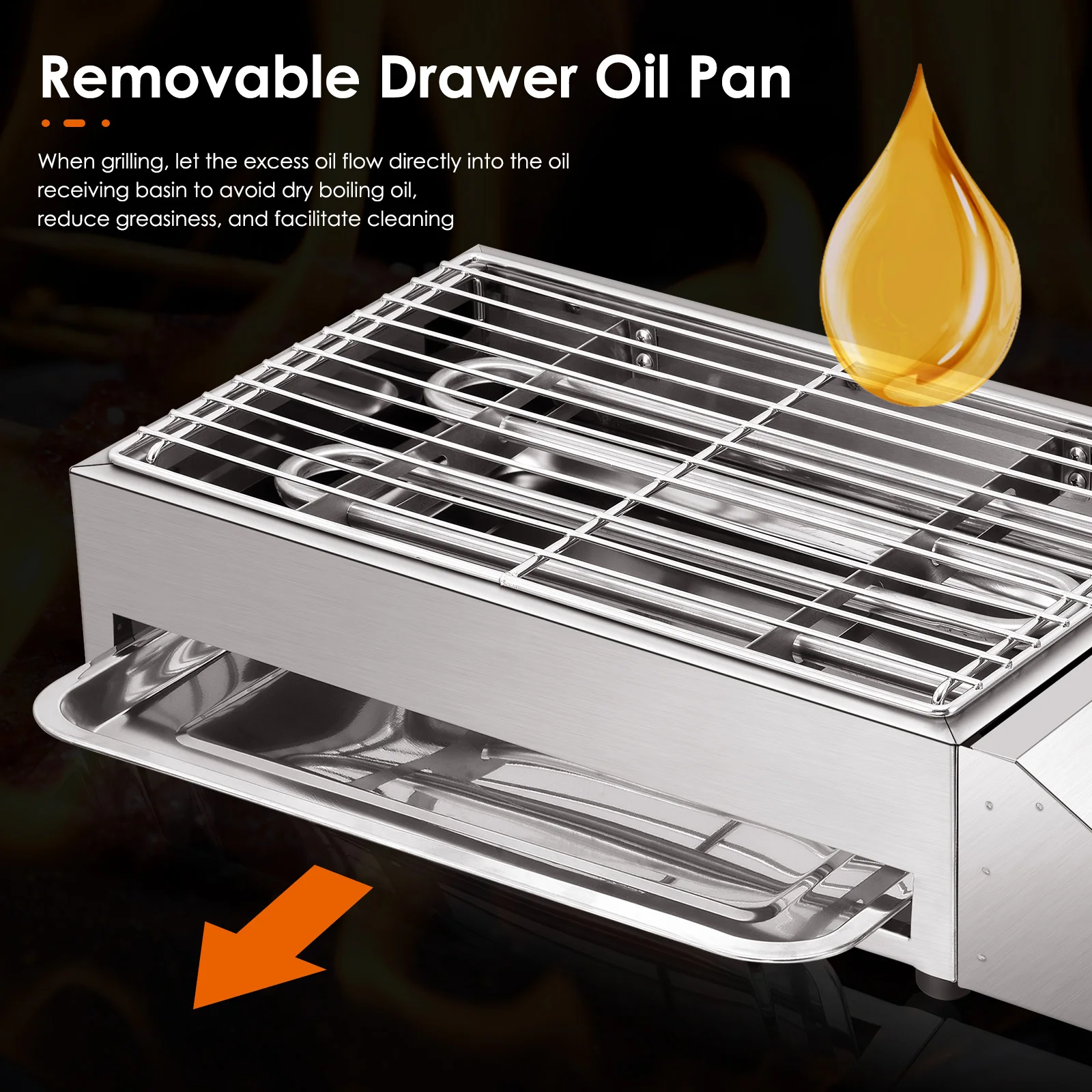 Купить Портативный Электрический гриль из нержавеющей стали, Бездымная барбекю столешница для барбекю для дома и улицы, съемная решетка и масляны...