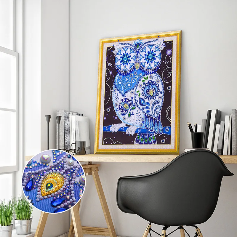 5d алмазная картина животное маленькая мультяшная Сова палка дрель крестиком