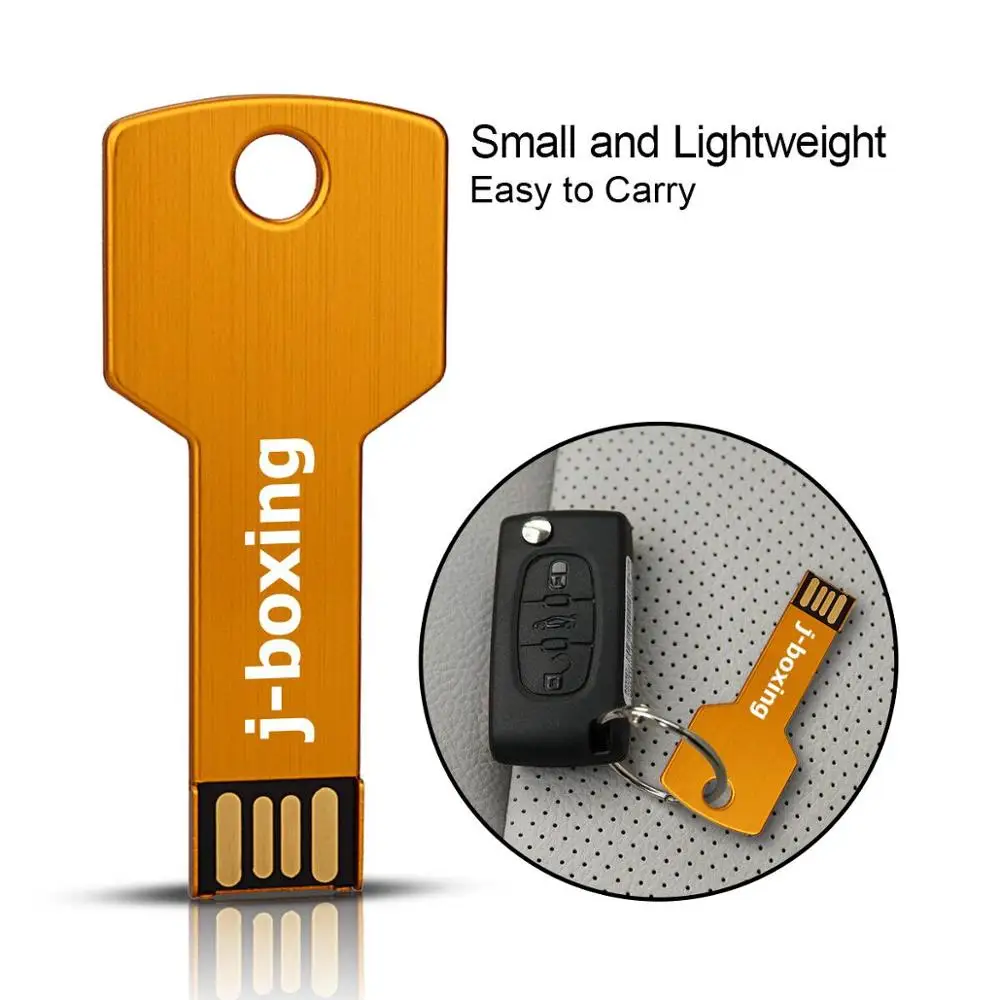 Металлический usb флеш накопитель J boxing карта памяти USB 32 ГБ 64 2 0 8 16 для компьютера