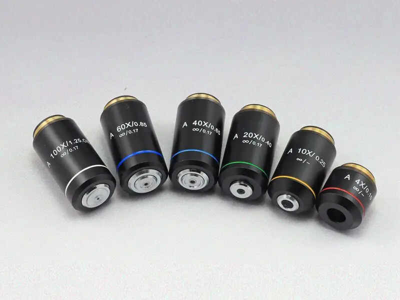 100X Бесконечность Биологический микроскоп ахроматическая объективная линза Olympus