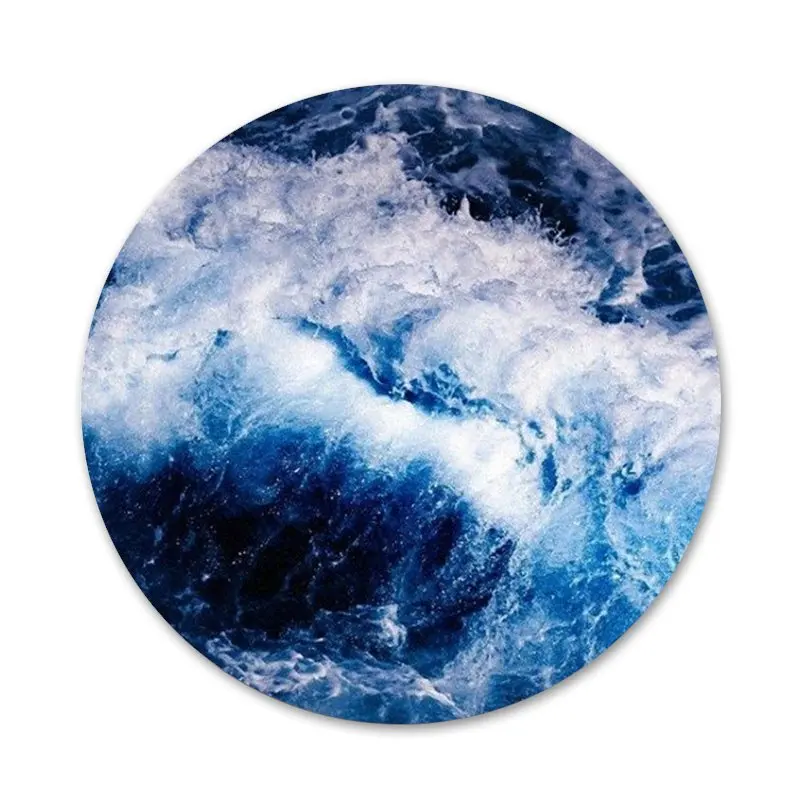 58mm blue sea Icons Pins Badge Decoration Brooches Metal Badges For Clothes Backpack | Дом и сад
