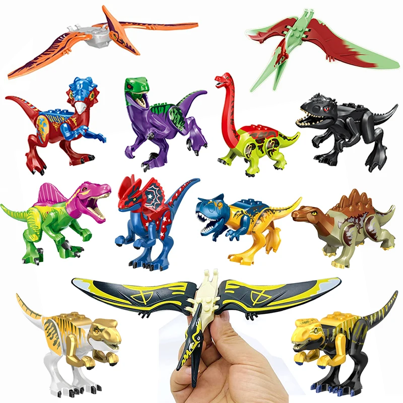 

1pcs DIY Building Bricks Dino Kids Education Toys Compatible Blocks Dinosaurs Jurassic Animals World Toys For Children Kids Gift