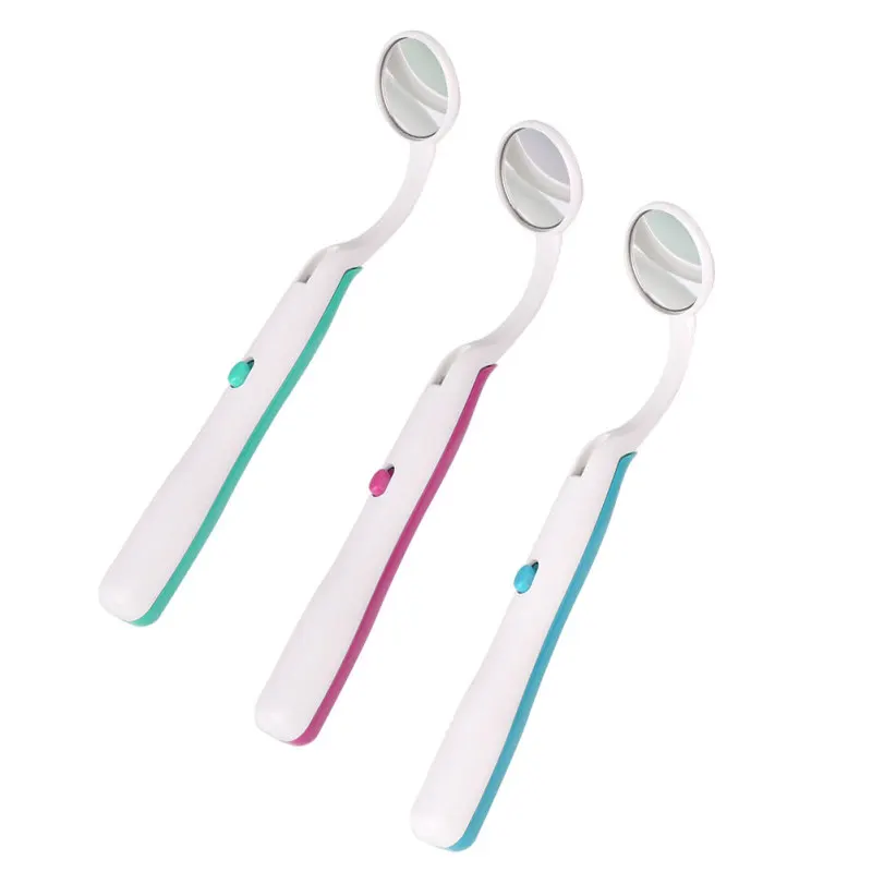 

Dental Mirror With Led Light Inspect Instrument Checking Mirror Dentist Oral Super Bright Anti-fog Mouth Mirror Tooth Fashion